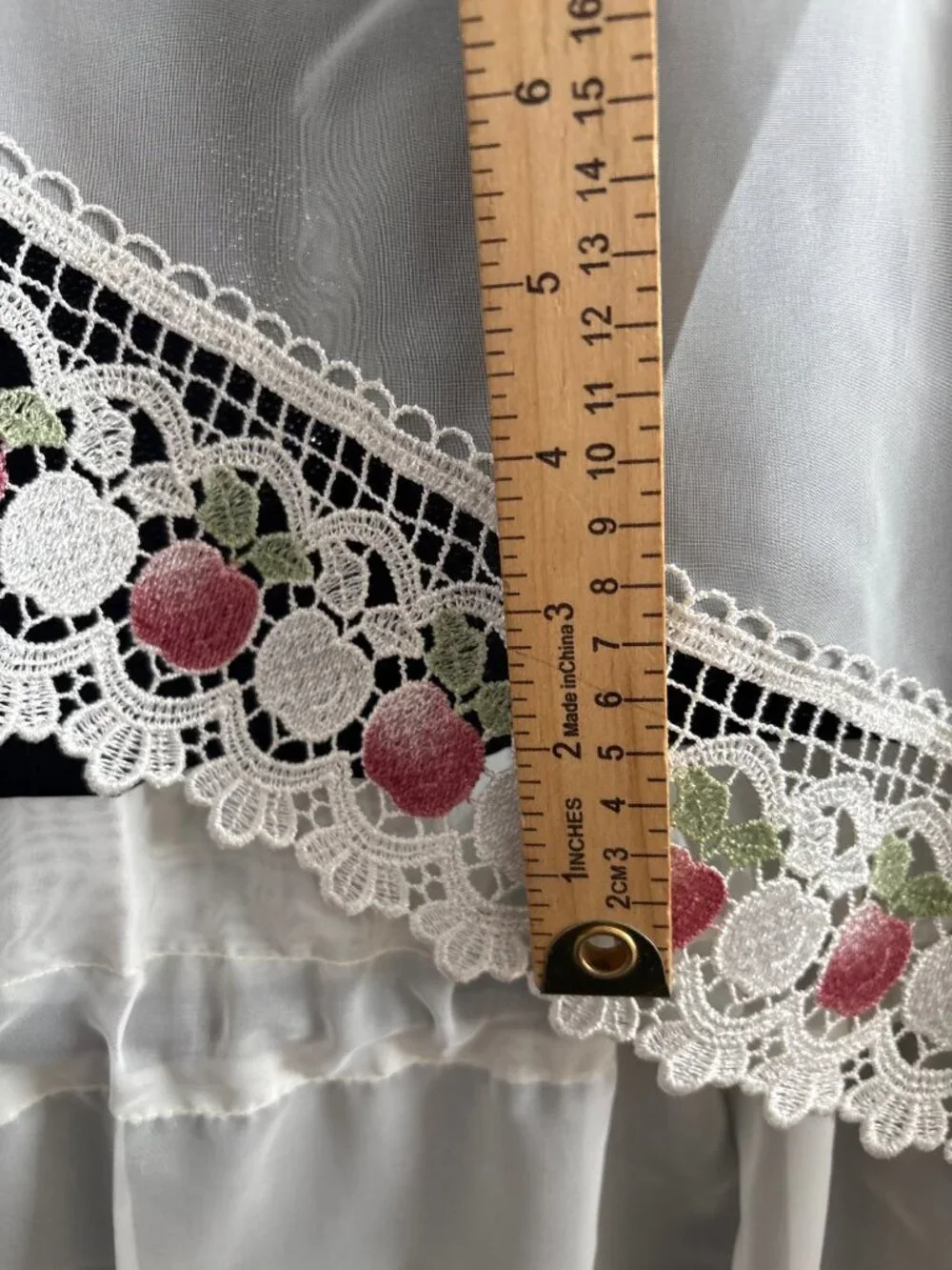 Cream Apple Kitchen Curtains Swag & Tier Set 60